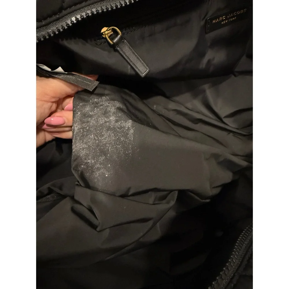 Marc Jacobs Quilted Nylon Weekender Travel Bag Black Baby Diaper Bag